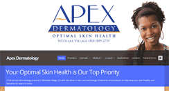 Desktop Screenshot of apex-dermatology.com