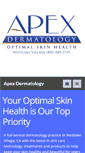 Mobile Screenshot of apex-dermatology.com